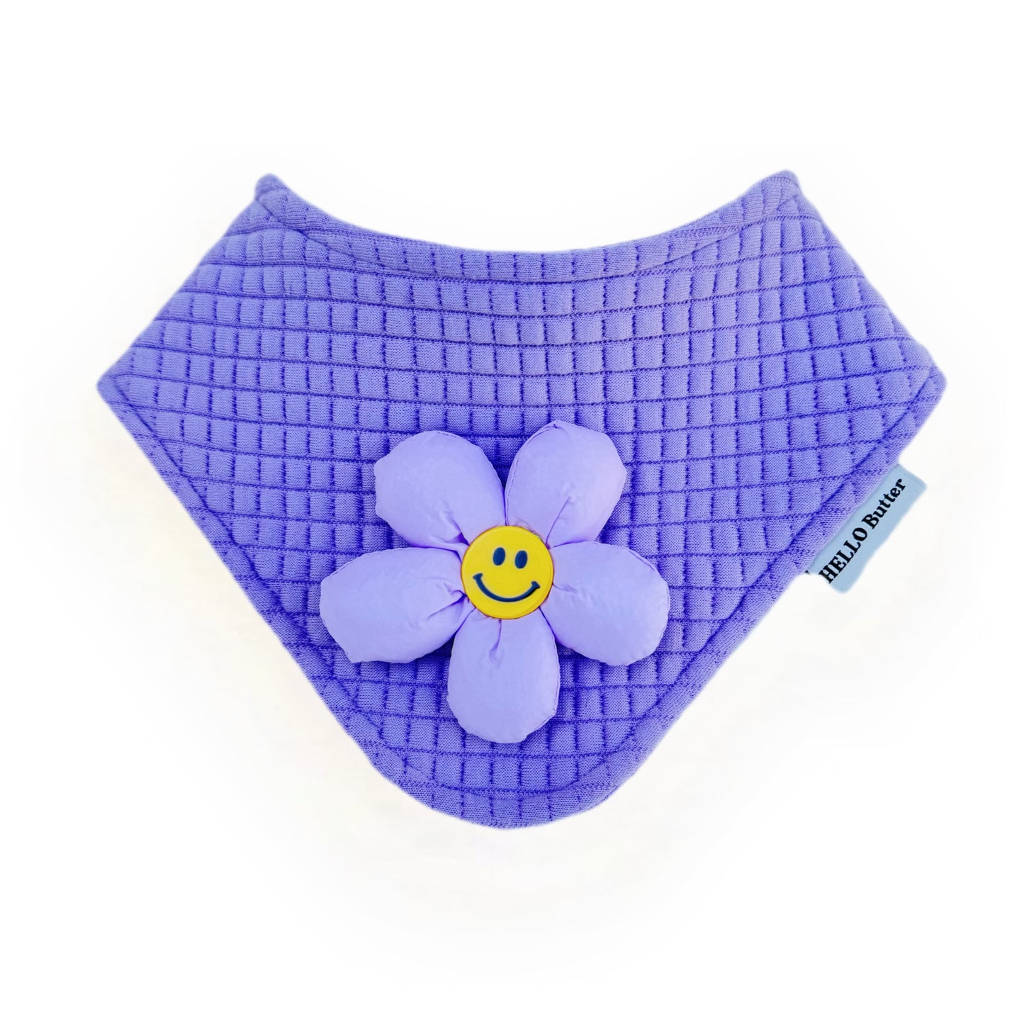 Bandana - Purple Waffle Cotton Fabric