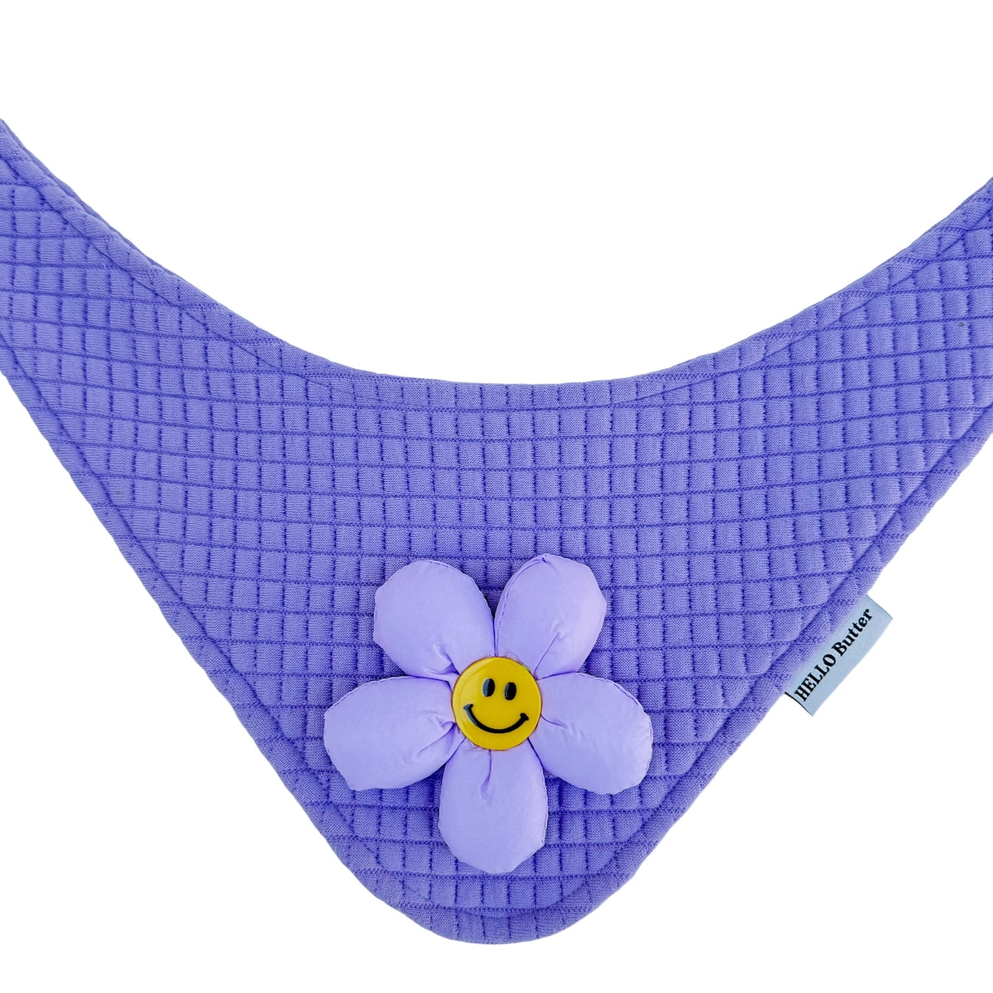 Bandana - Purple Waffle Cotton Fabric
