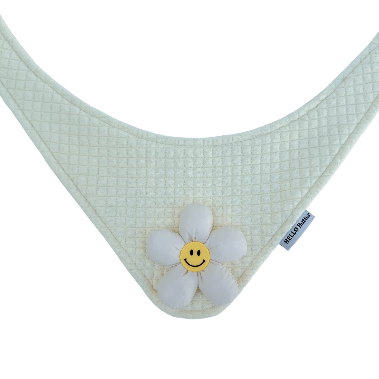 Bandana - Cream Waffle Cotton Fabric