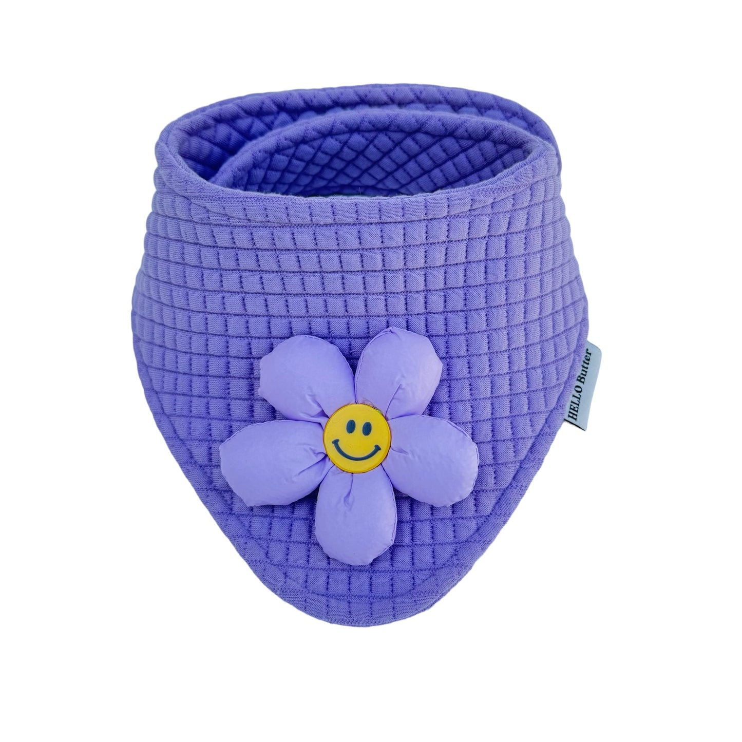 Bandana - Purple Waffle Cotton Fabric