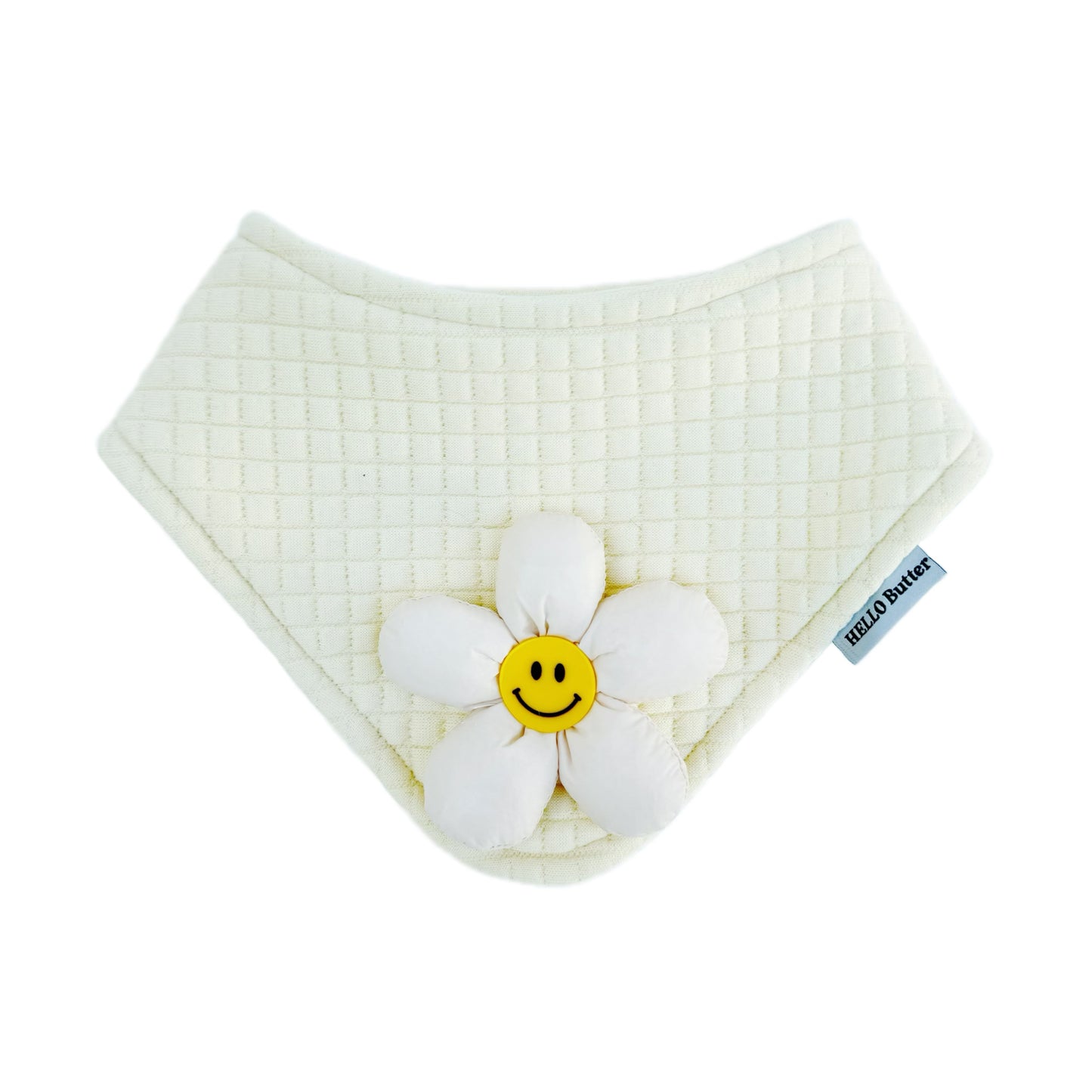 Bandana - Cream Waffle Cotton Fabric