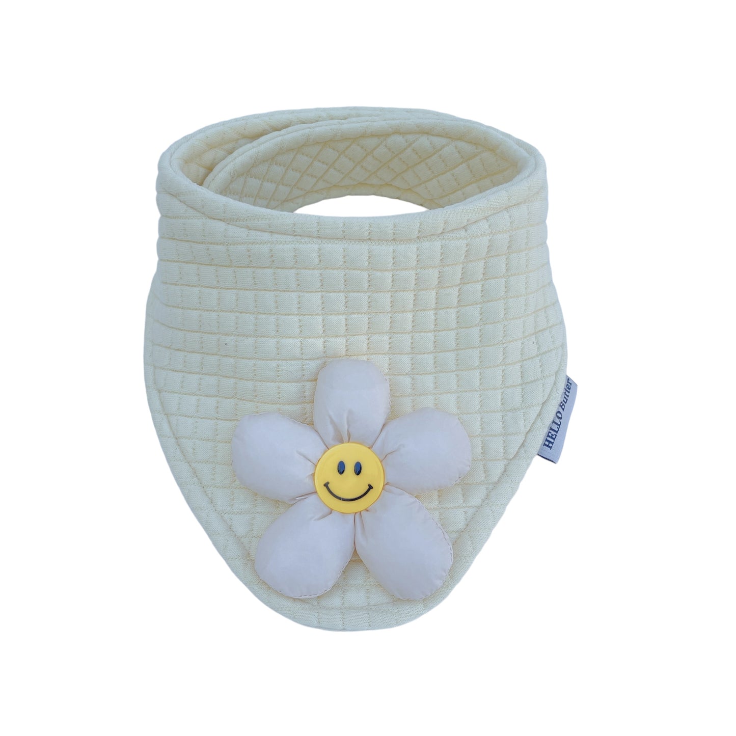 Bandana - Cream Waffle Cotton Fabric