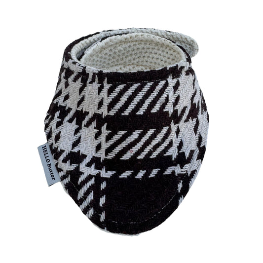 Bandana - REVERSIBLE Wool Plaid & Knit Fabric